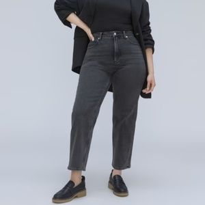 EVERLANE The Curvy Way-High Jean, 31 Regular, Washed Black